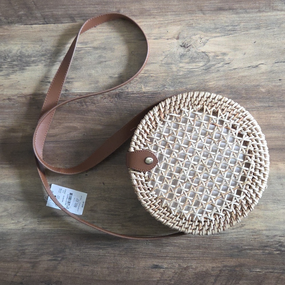 NWT JCrew Rattan circle bag Originally $98 - Picture 3 of 11